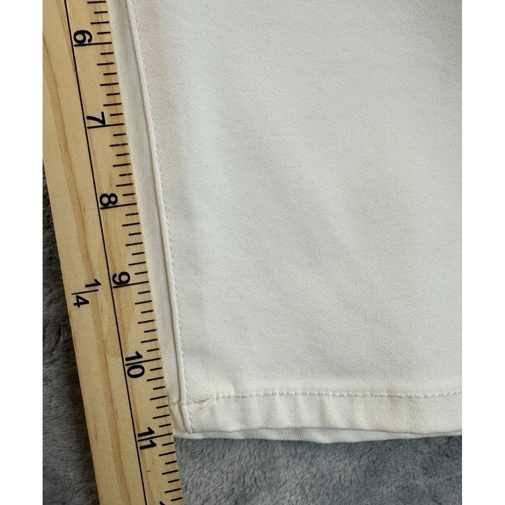 Liverpool Cruiser Jorts Womens 12/31 Waist White Stretch Denim Bermuda High Rise - Picture 16 of 16